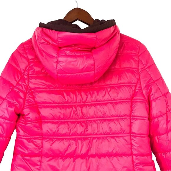 NWT Cole Haan Women's Zerogrand Warm Reversible Pinot-Pink Hooded Jacket Size XS - Picture 7 of 12